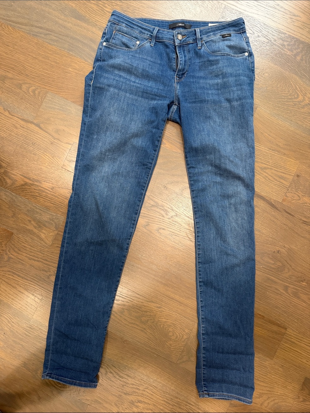 Mavi Women's Boyfriend Jeans in Medium Blue Wash
